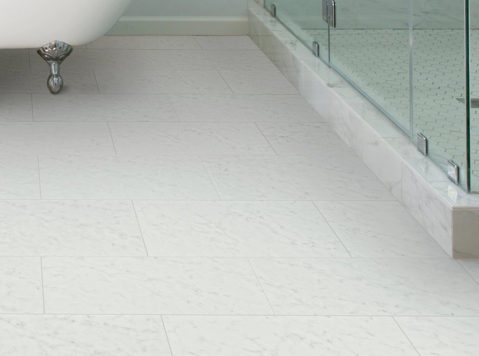 Shaw Floorte Paragon Tile: Bianco Luxury Vinyl Tile 1022V 01217 Room Scene