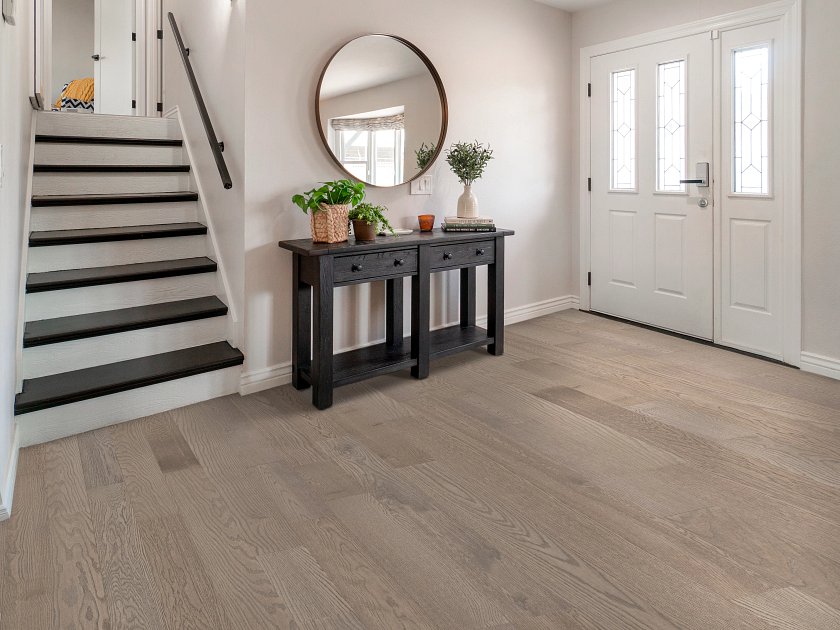 Shaw Liberty Oak: Slate 3/8" x 6" Engineered Hardwood SW776 05113 Room Scene