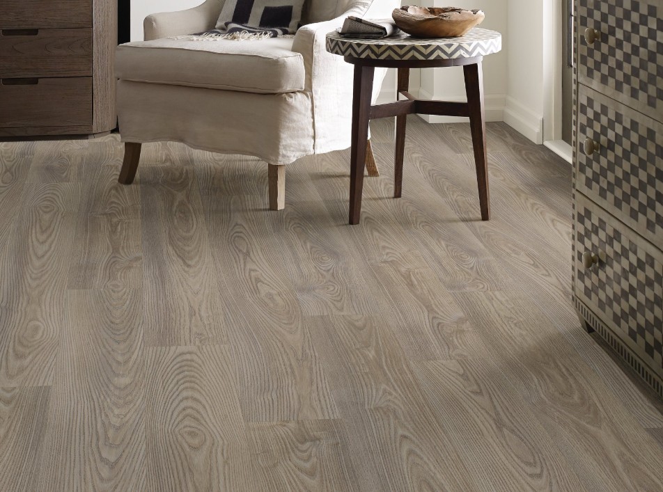 Shaw Floorte Anvil Plus 20 mil: Grey Chestnut Luxury Vinyl Plank 2357V 07062 Room Scene