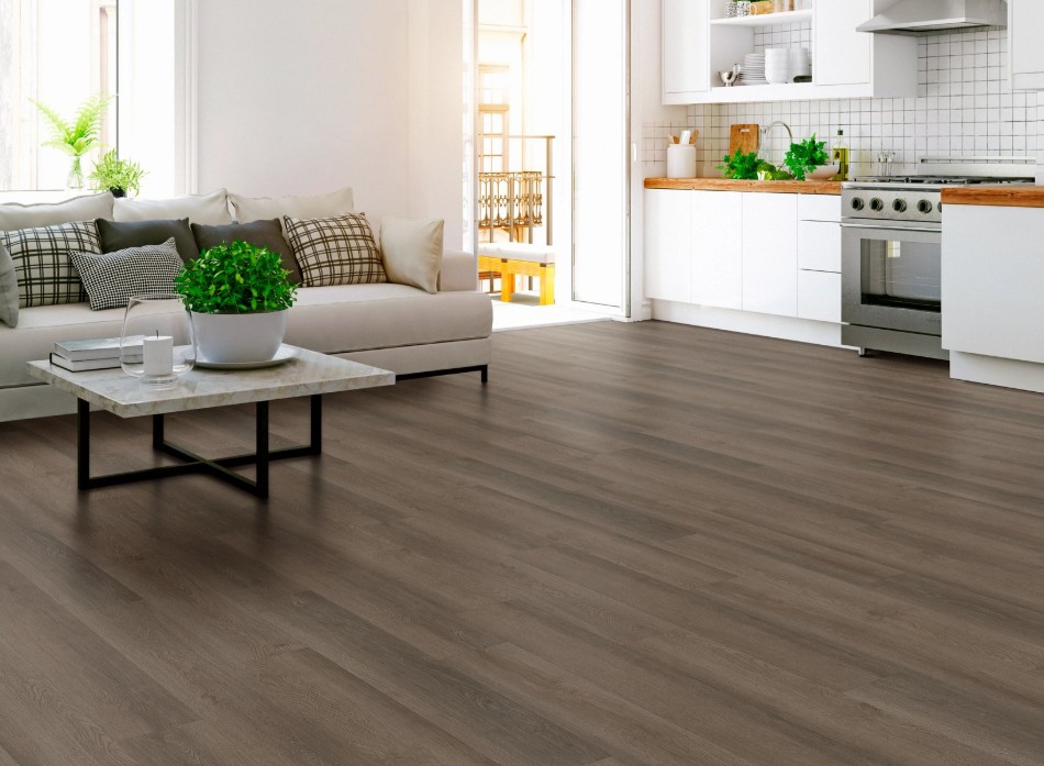 Shaw Floorte Pro Infinite SPC: Route 66 Luxury Enhanced Vinyl Plank with Attached Pad 3100V 07100 Room Scene