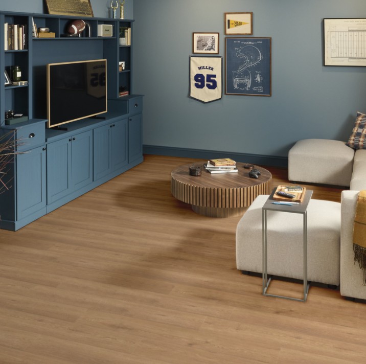 Shaw Paragon HD+Natural Bevel: Davenport Luxury Vinyl Plank 3038V 07354 Room Scene