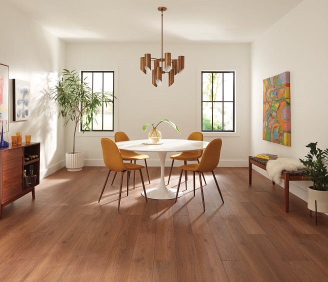 USFloors Coretec Premium: Irene Walnut Engineered Luxury Vinyl Plank VV735-4026 Room Scene