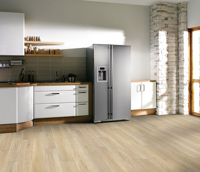 USFloors Coretec Pro Plus XL Enhanced: Capetown Maple Engineered Luxury Vinyl Plank with Cork Comfort VV491-02960 Room Scene