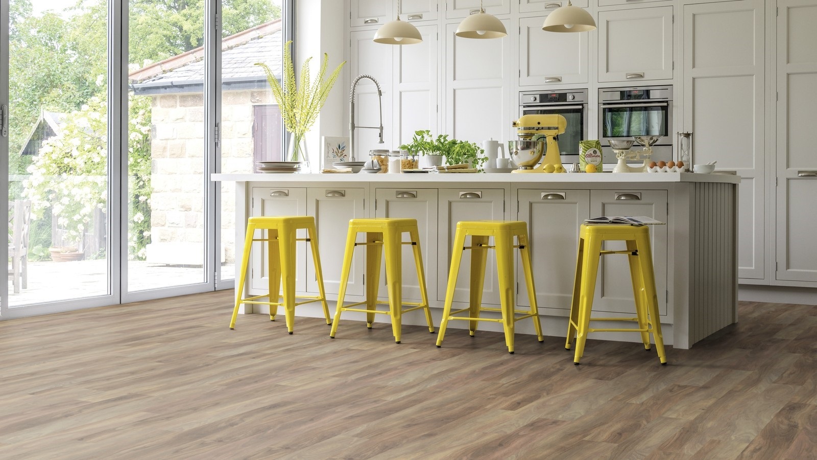 Karndean Opus Glue Down: Weathered Elm Luxury Vinyl Plank WP511 Room Scene