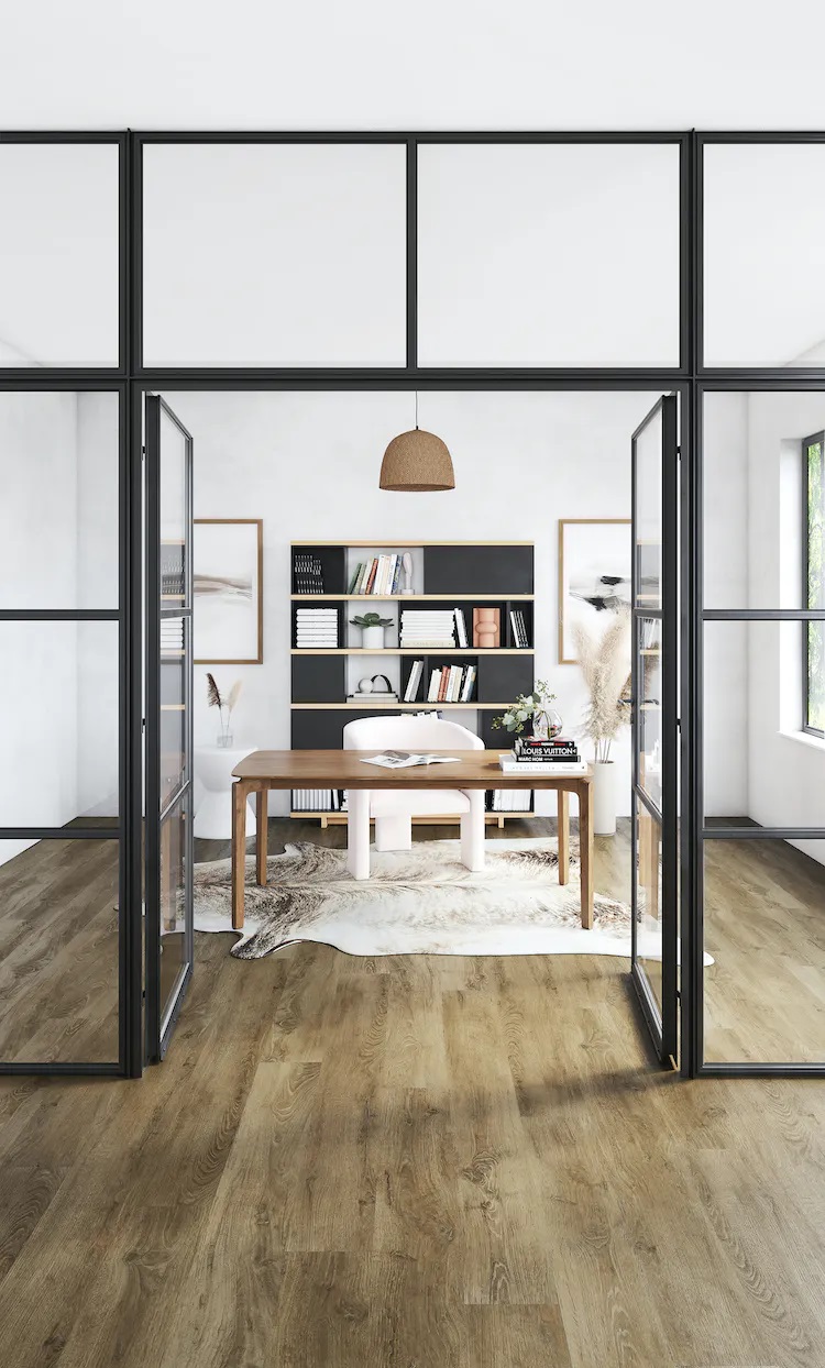 Mannington Adura Max Apex Collection: Nordic Oak Cabin 8" x 72" Waterproof Luxury Vinyl Plank APX111V Room Scene