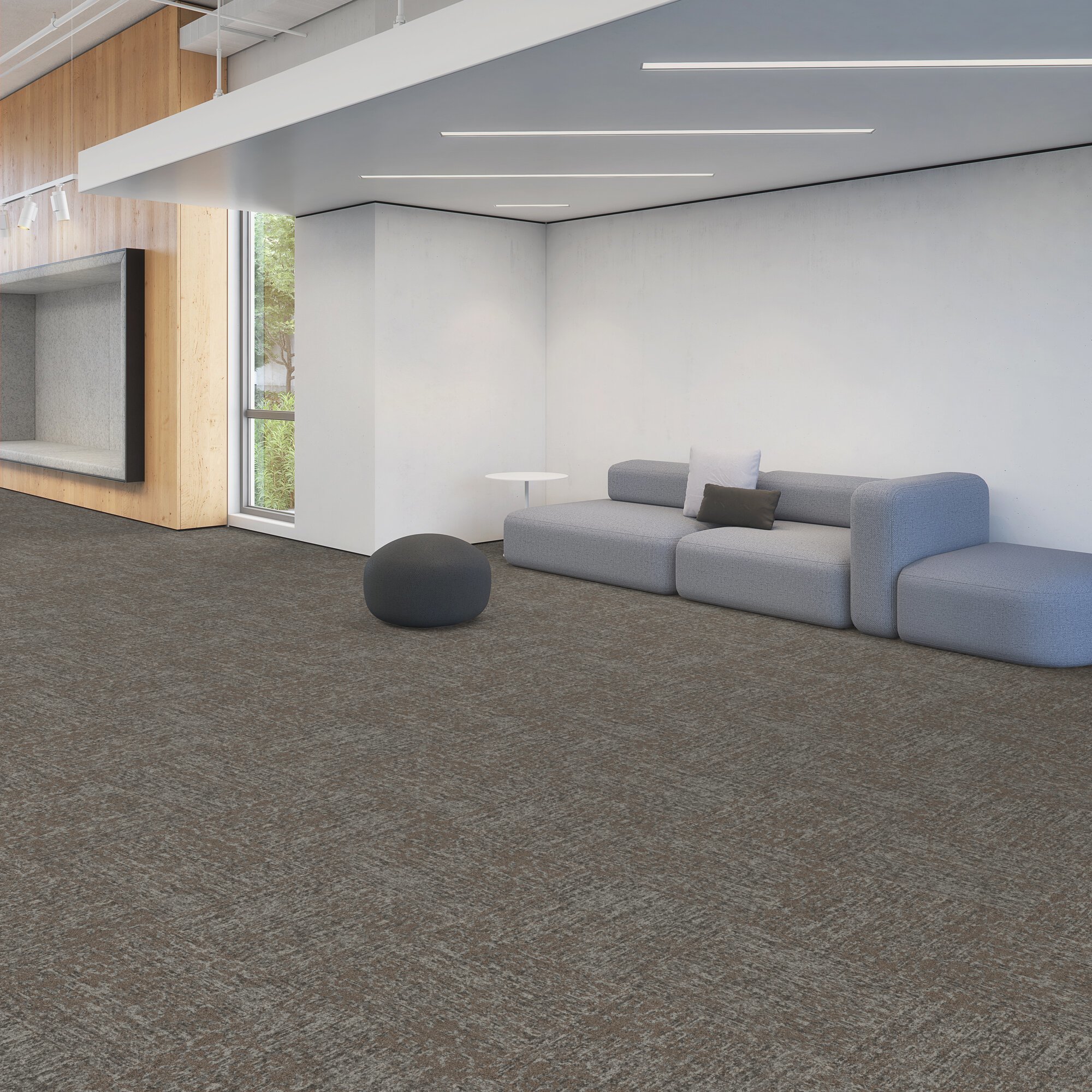 Patcraft Barcelona 24"x24" Carpet Tile: Moho I0492-00750 Room Scene