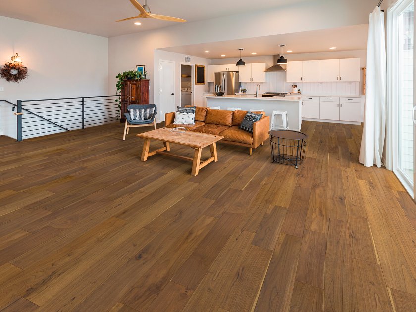 Shaw Regatta Teak: Maritime 1/2" x 6.5" Engineered Hardwood SW764-07134 Room Scene