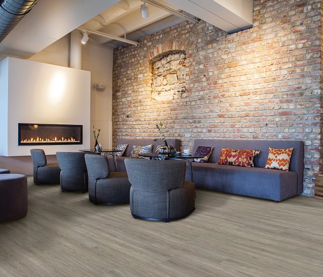 USFloors Coretec Plus XL: Whittier Oak Engineered Luxury Vinyl Plank with Cork Comfort VV034-00604 Room Scene