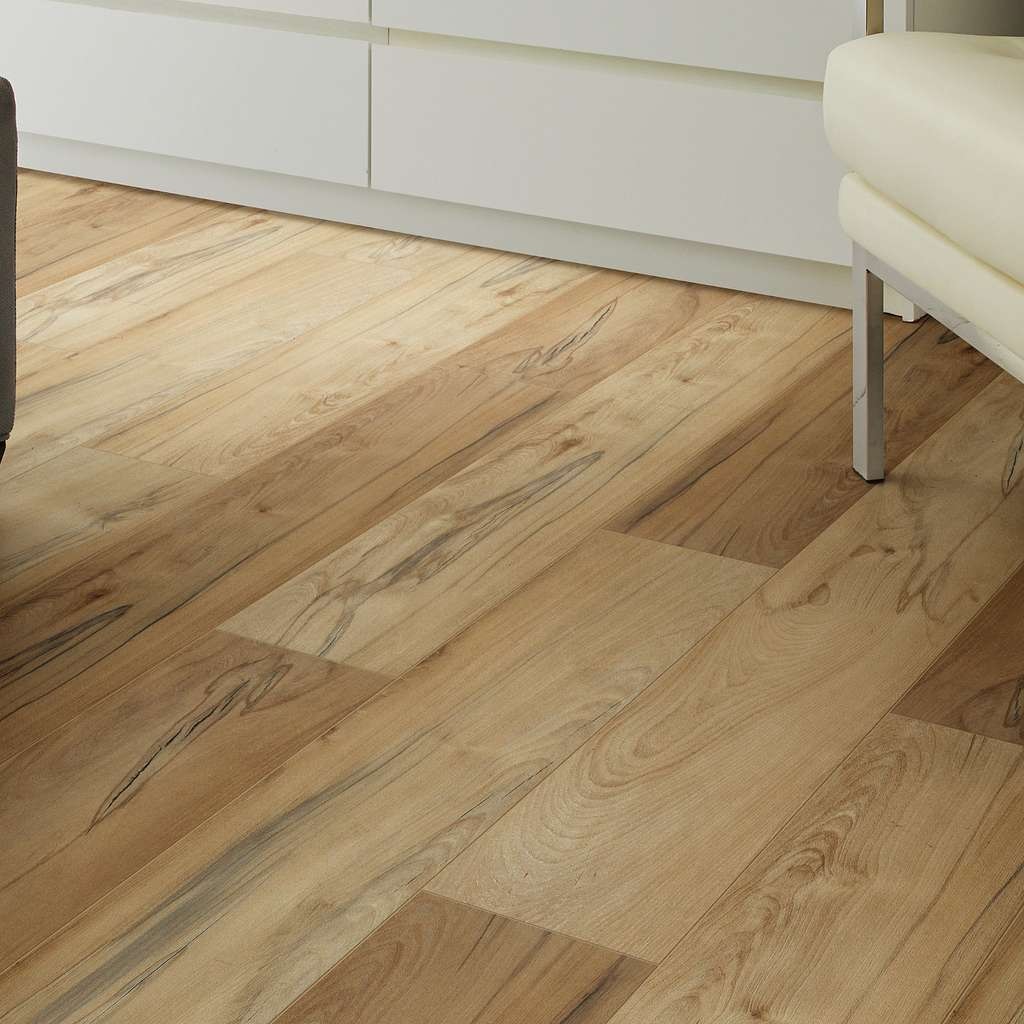 Shaw Floorte Titan HD Plus Platinum: Imperial Beech Luxury Enhanced Vinyl Plank with Attached Pad 3302V 00185 Room Scene