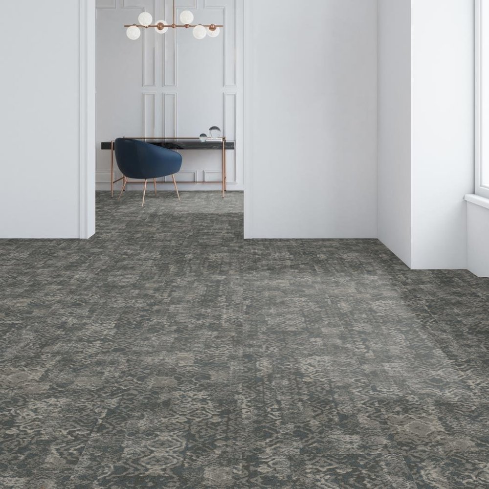 Shaw Batik Tile: Heritage 18" x 36" Carpet Tile 5T348 85530 Room Scene