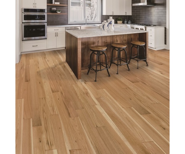 Casabella Hardwood Heritage Hickory: Natural 3/4" x 5" Solid Hardwood HEB5AHNT Room Scene