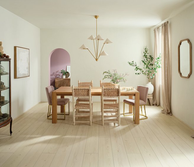 USFloors Coretec Plus Premium: Cloud Pine Engineered Luxury Vinyl Plank VV457-01029 Room Scene