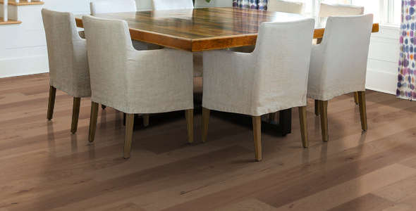 Shaw Sanctuary Hickory: Quietude 1/2" x 6 3/8" Engineered Hardwood SW715 07094 Room Scene