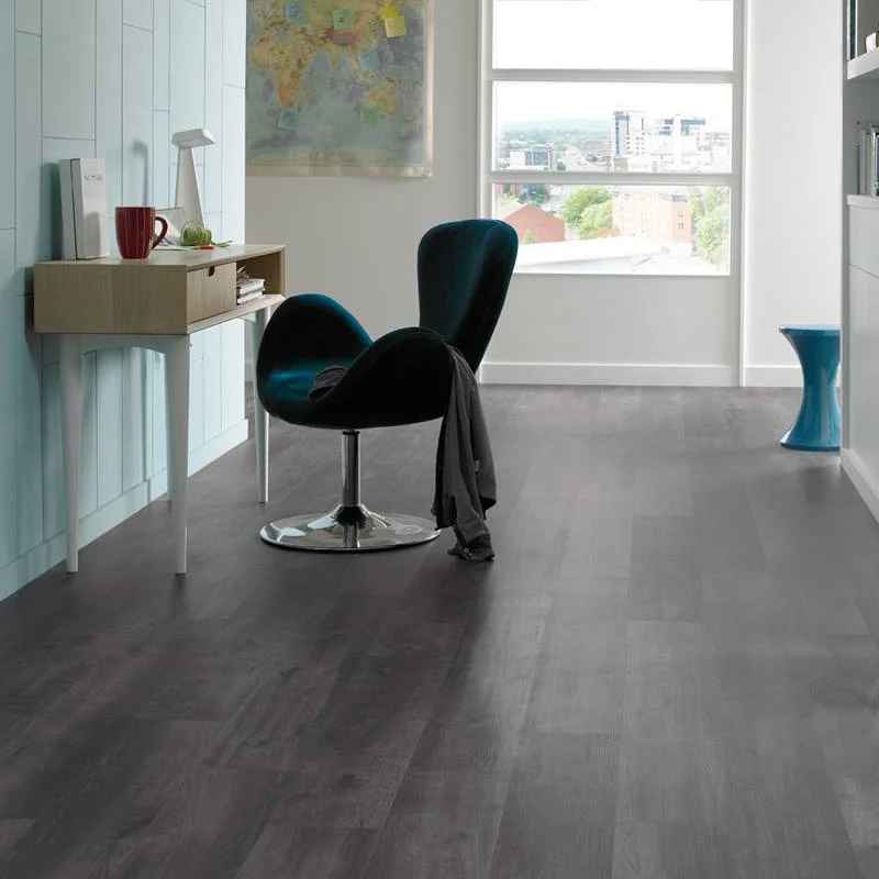 Karndean Van Gogh Glue Down: Ebony Luxury Vinyl Plank VGW89T Room Scene