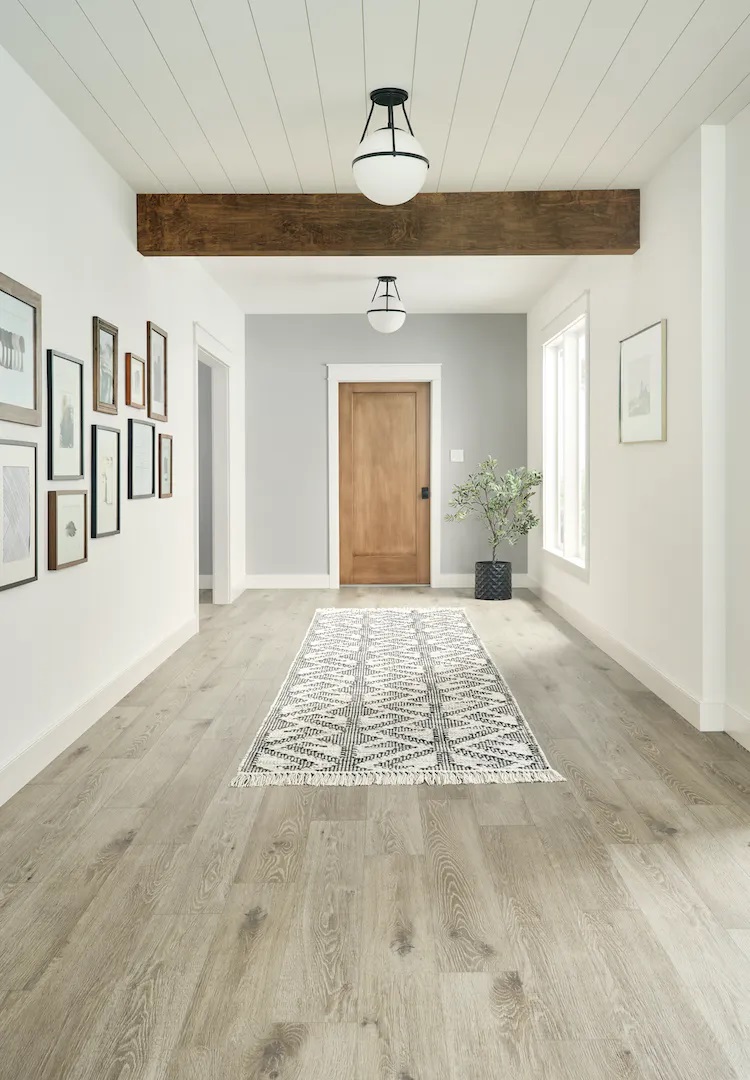 Mannington Adura Max Collection Water Proof Luxury Vinyl Plank with MicroBevel: Parisian Oak Meringue MAX720V Room Scene