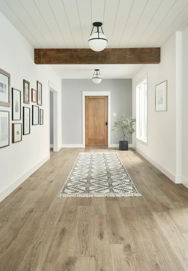 Mannington Adura Max Collection Water Proof Luxury Vinyl Plank with MicroBevel: Parisian Oak Croissant MAX721V Room Scene