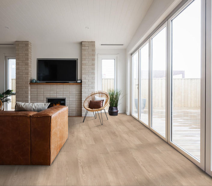 Shaw Philadelphia 5th & Main Symbiotic 20: Sandstone Luxury Vinyl Plank 5M303 00173 Room Scene