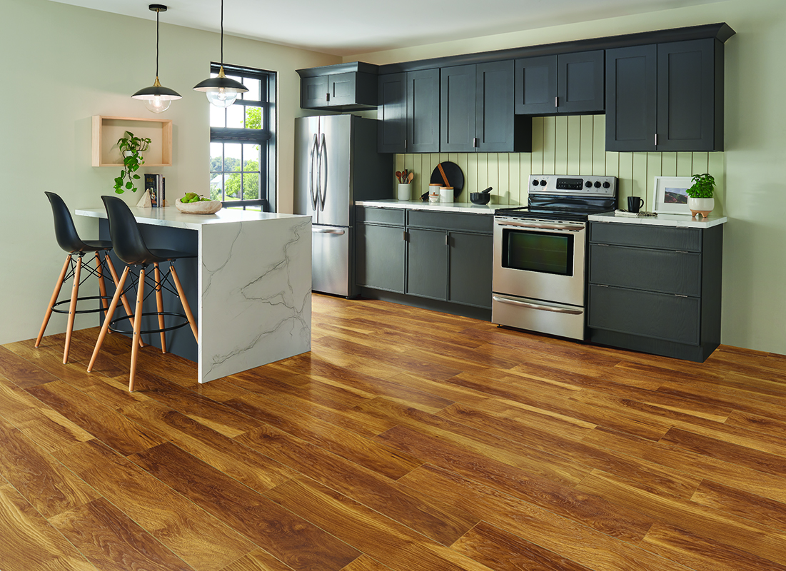 Casabella Laminate Lincoln Highway: Natural Influence 8" x 48" Waterproof Laminate Plank L8RL618OVL Room Scene