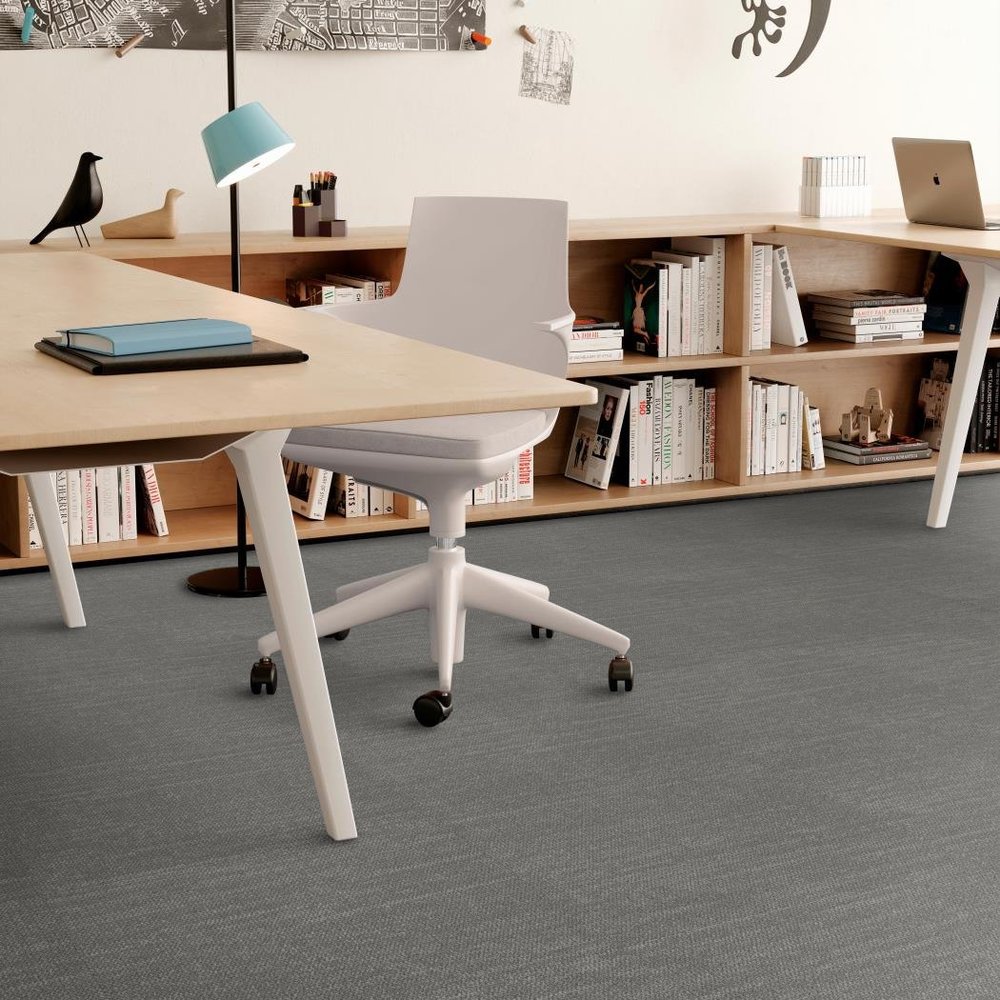 Shaw Stacked Tile: Concrete 24" x 24" Ecoworx Carpet Tile 5T207 06761 Room Scene