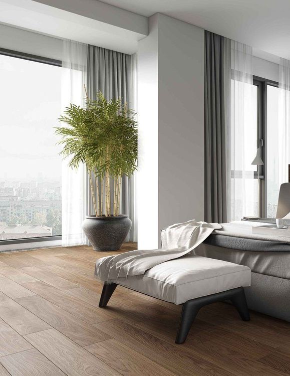 Arbor Ranch Wyoming Plank: Chaves 1/2" x 6.5" Engineered White Oak Hardwood VCGI467 Room Scene