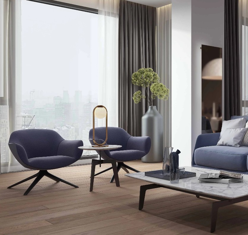 Arbor Ranch Wyoming Plank: Marton 1/2" x 6.5" Engineered White Oak Hardwood VCGL399 Room Scene