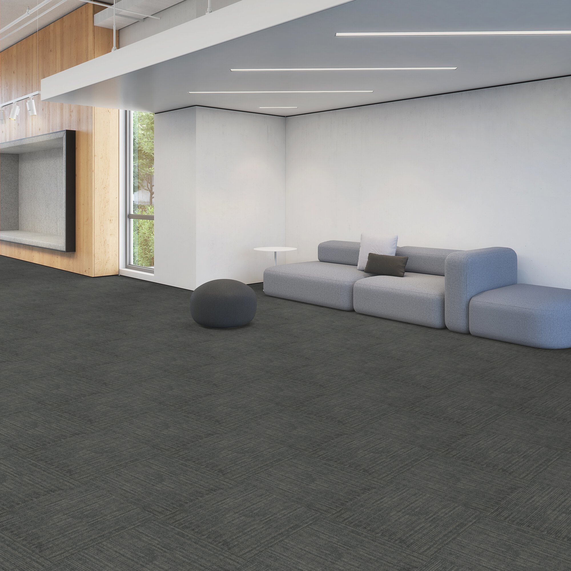 Patcraft Logic 24"x24" Carpet Tile: Intellect I0460 00550 Room Scene