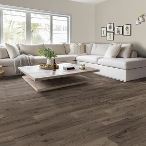 Mohawk PURETECH Select Avery Grove Collection: River Rock Oak Planet-Friendly Waterproof Luxury Vinyl Plank PTL01-248 Room Scene