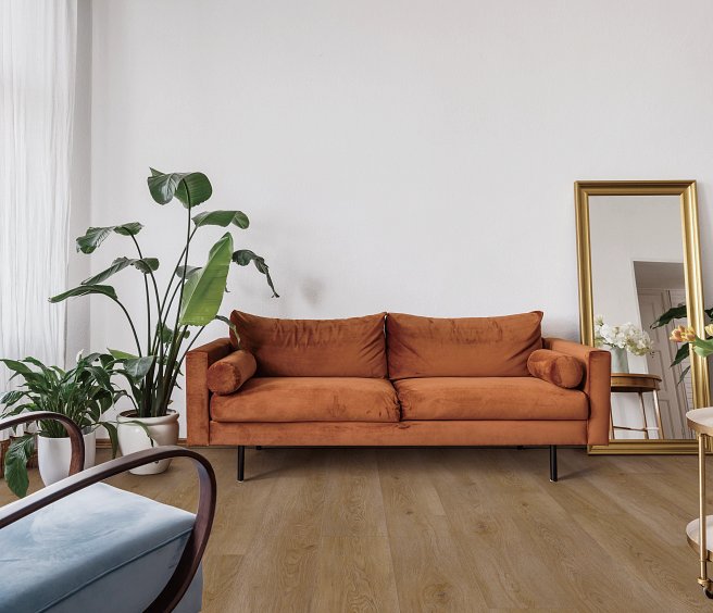 USFloors Coretec Originals Enhanced: Penhurst Oak Engineered Luxury Vinyl Plank with Cork Comfort VV855-05062 Room Scene