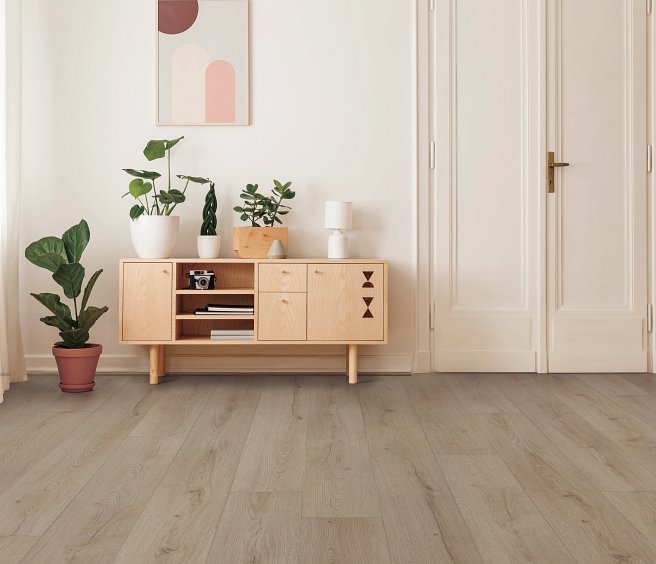 USFloors Coretec Originals Enhanced: Ferndown Oak Engineered Luxury Vinyl Plank with Cork Comfort VV855-05066 Room Scene