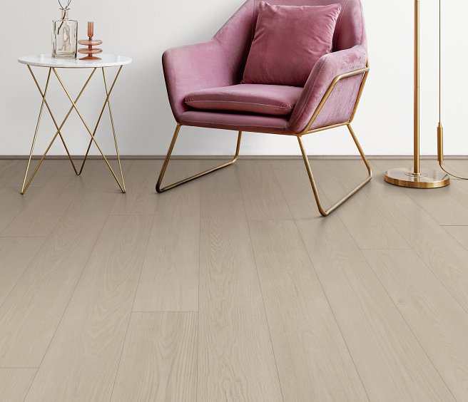 USFloors Coretec Originals Premium: Delicate Oak Engineered Luxury Vinyl Plank With Attached Soft Step Underlayment VV880-01031 Room Scene