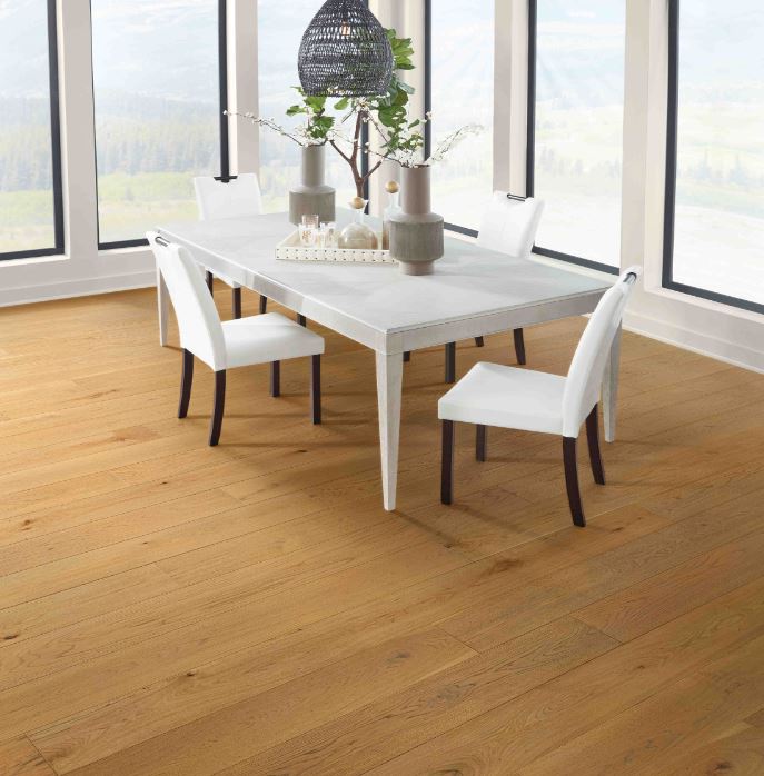 Mohawk TecWood Wyndham Farms: Timeless Oak 1/2" x 7.5" Engineered Hardwood WEK54-842 Room Scene