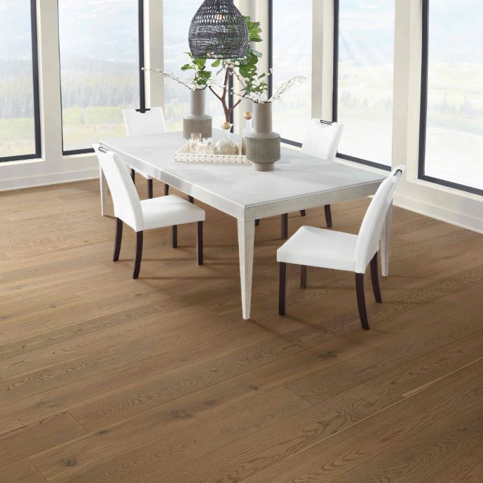 Mohawk TecWood Wyndham Farms: Wild Truffle Oak 1/2" x 7.5" Engineered Hardwood WEK54-868 Room Scene
