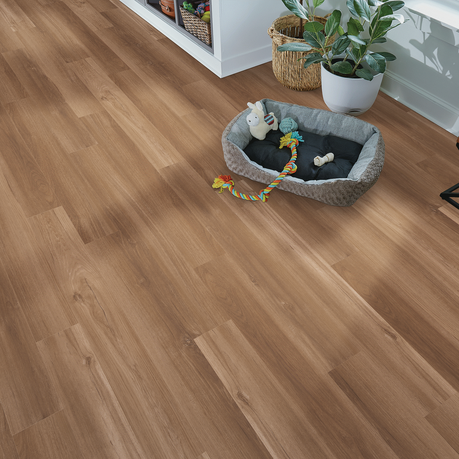 Mohawk SOLIDTECH Essentials Arbor Terrace: Eastmont Waterproof Luxury Vinyl Tile SDE03-817 Room Scene