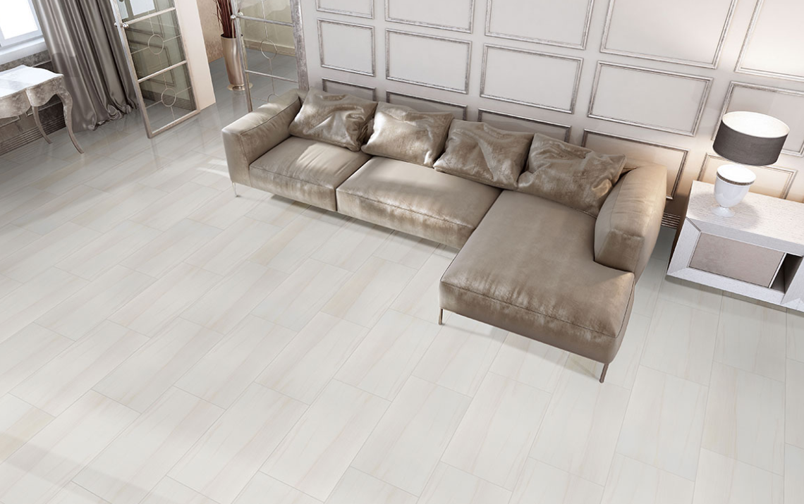 MS International Eden: Dolomite 12" x 24" Matte Porcelain Tile NEDEDOL1224 Room Scene