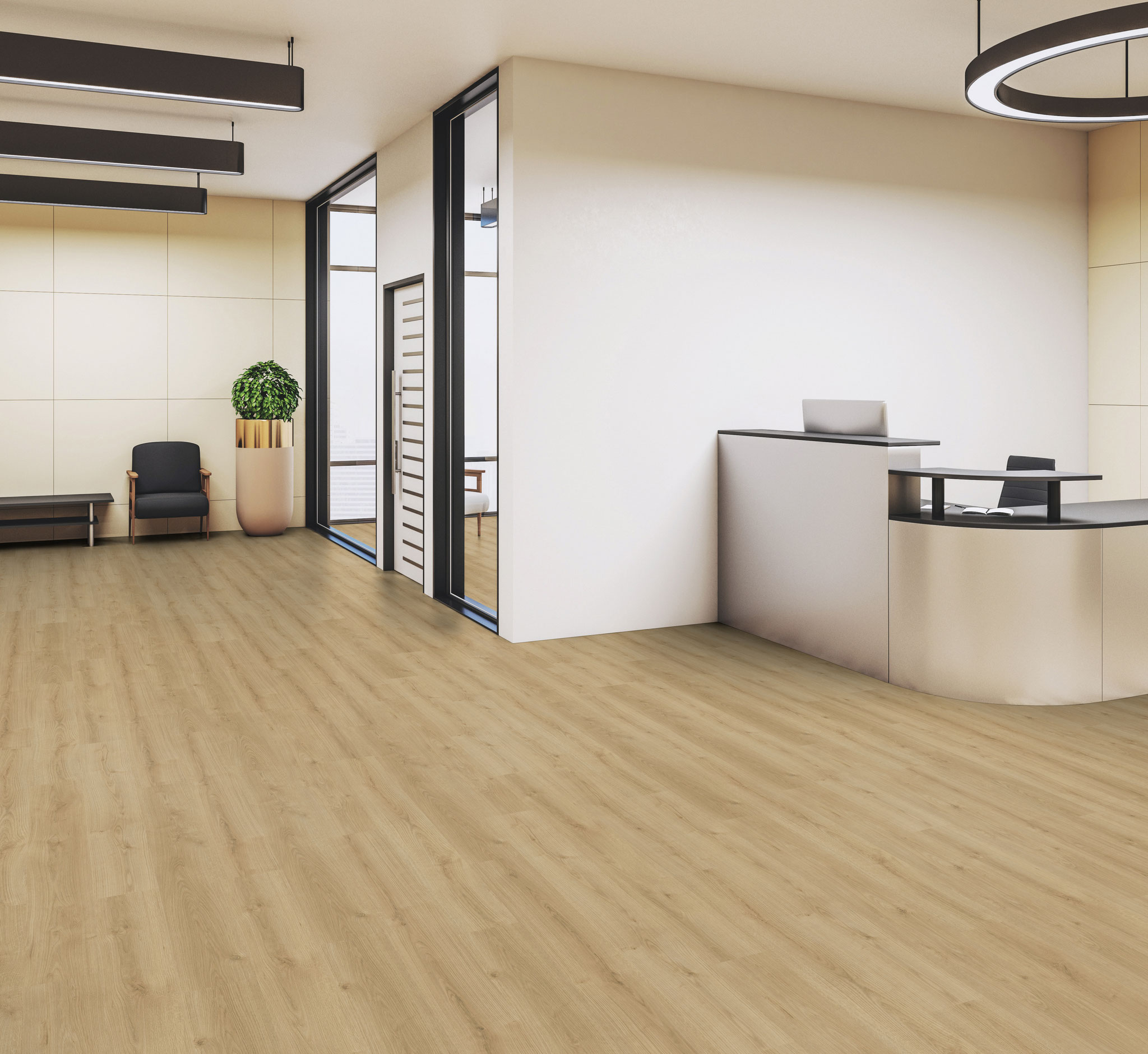 Paramount Flooring Timbrcore FloorGANIC: Evoke Natural 8.5mm Laminate TC5442 Room Scene