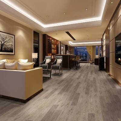 Paramount Bliss Dry Back: Rosemaroon 7" x 48" Vinyl Plank DB108 Room Scene