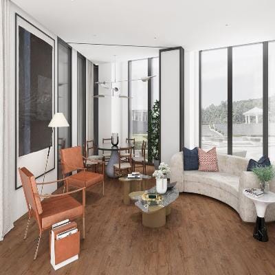 Paramount Bliss Dry Back: Shagbark 7" x 48" Vinyl Plank DB111 Room Scene