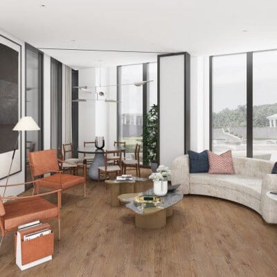 Paramount Bliss Dry Back: Vintage 7" x 48" Vinyl Plank DB112 Room Scene