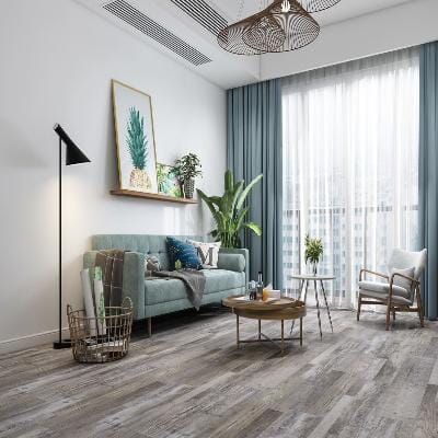 Paramount Bliss Dry Back: Albarino 7" x 48" Vinyl Plank DB114 Room Scene