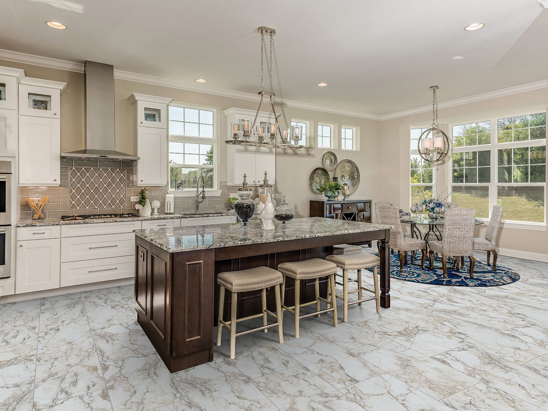 Paramount Bliss Dry Back: White Ice 12" x 24" Vinyl Tile DB507 Room Scene