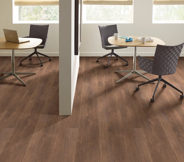 Shaw In the Grain II 20 MIL: Sandalwood Luxury Vinyl Plank 5525V 07003 Room Scene