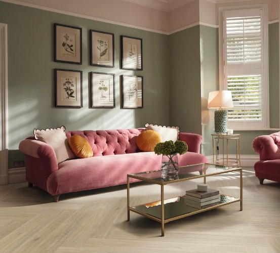 Karndean Art Select Rigid: Damask Oak Luxury Vinyl Plank AKP-RL35 Room Scene