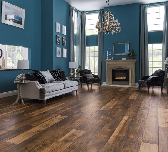 Karndean Art Select Rigid: Reclaimed Chestnut Luxury Vinyl Plank AKP-EW21 Room Scene