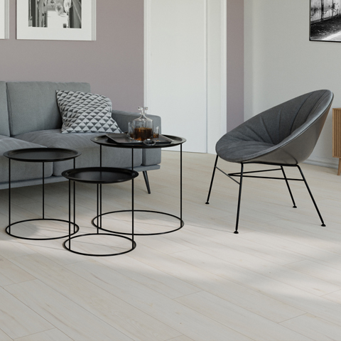 Tarkett ShoreFlor: Coastal Elm Dune 12mm Premium Laminate With Attached Pad SF011 Room Scene