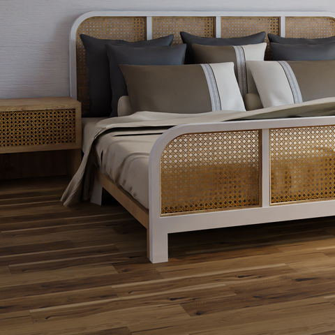 Tarkett ShoreFlor: Beached Hickory Sunset 12mm Premium Laminate With Attached Pad SF021 Room Scene