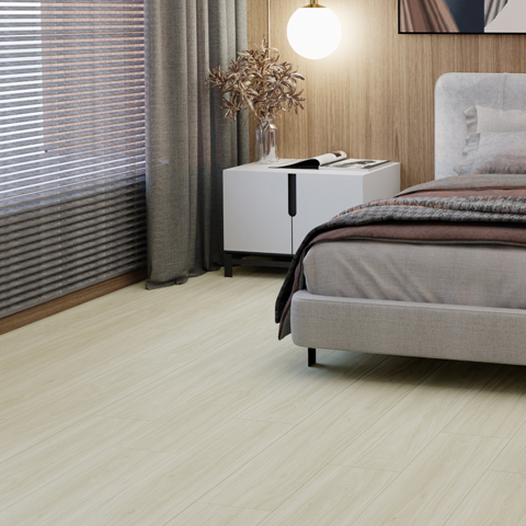 Tarkett ShoreFlor: Tidal Walnut Crest 12mm Premium Laminate With Attached Pad SF061 Room Scene