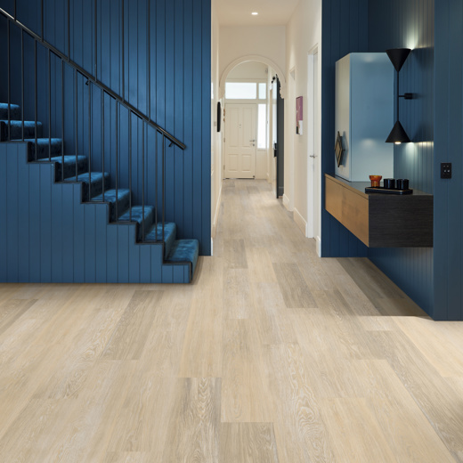 Karndean Longboard Loose Lay: Wheat Oak Floating Luxury Vinyl Plank LLP355 Room Scene