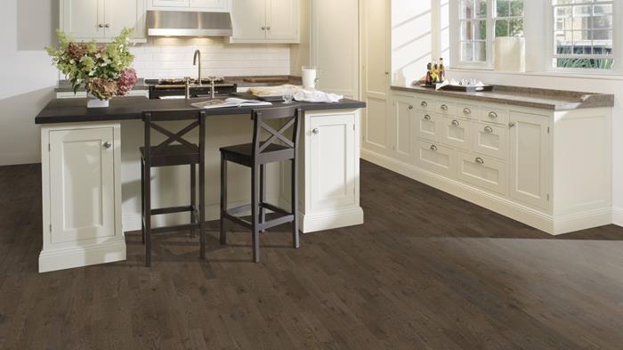 Kahrs Beyond Retro Collection: Charcoal Light Strip 5/8" x 7 7/8" Engineered Hardwood 153N6BEKS4KW240 Room Scene