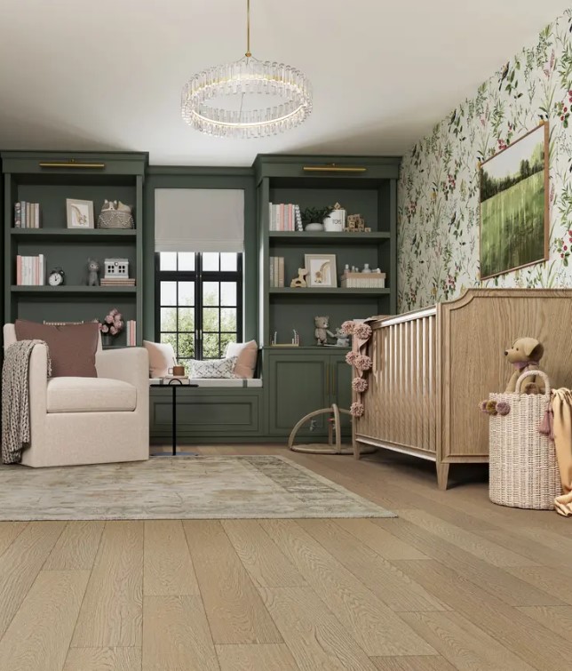 Mannington Restoration Collection: Bespoke Cashmere 12mm Waterproof Laminate 31001 Room Scene