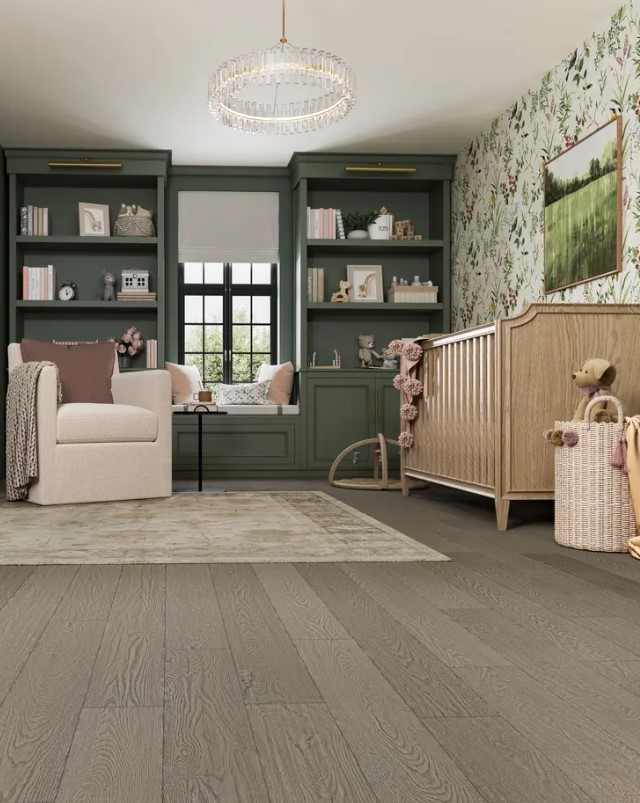 Mannington Restoration Collection: Bespoke Tweed 12mm Waterproof Laminate 31004 Room Scene